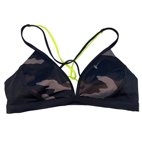 NWOT Athleta Freestyle Camo Triangle Bikini Swimsuit Top Swim Neutral - Picture 7 of 7